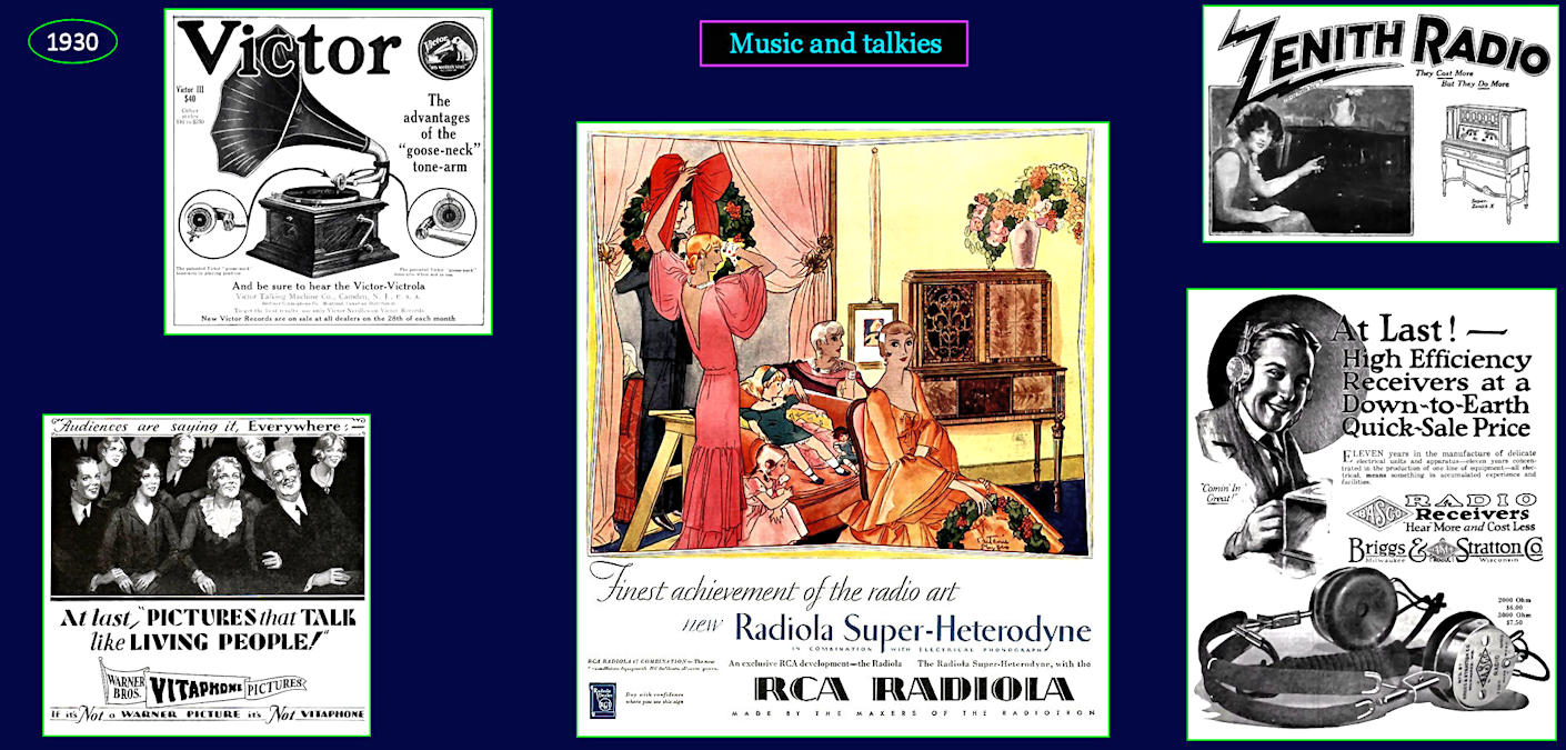 Radios and Victrolas, 1930